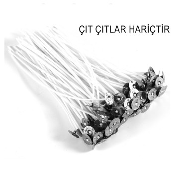 Mum Fitili Beyaz İnce N0:12 - Mumlu - 5 Metre Mum Fitili Beyaz İnce N0:12 - Mumlu - 5 Metre