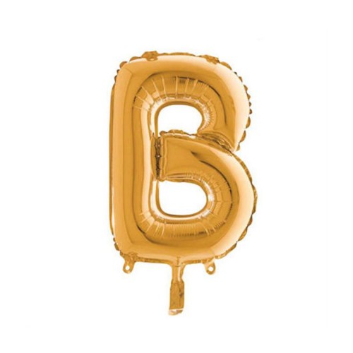 Folyo Balon Harf 90 Cm Altın Renk Folyo Alfabe  B Harfi