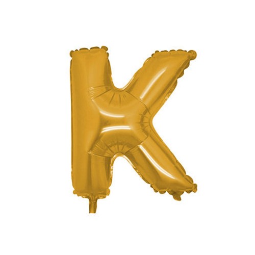 Folyo Balon Harf 90 Cm Altın Renk Folyo Alfabe  K Harfi