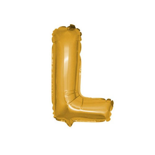 Folyo Balon Harf 90 Cm Altın Renk Folyo Alfabe  L Harfi