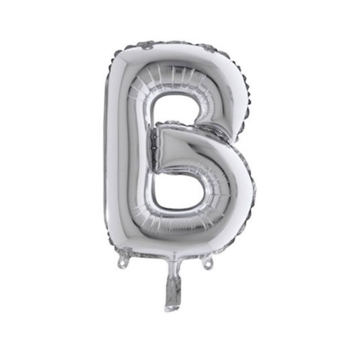 Folyo Balon Harf 90 Cm Gümüş Renk Folyo Alfabe B Harfi
