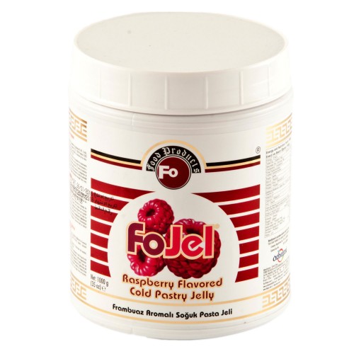 Frambuaz Aromalı Bitkisel Dekoratif Soğuk Pasta Jeli 1 KG
