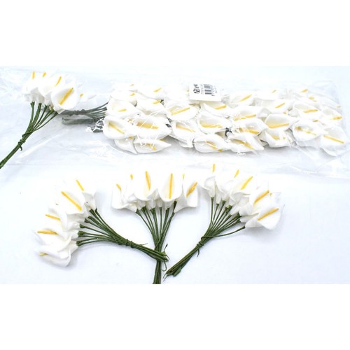 Gala Çiçek Paketli - 144 Adet  Beyaz