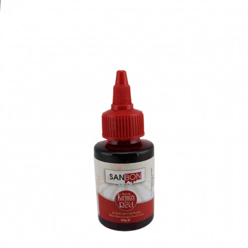 Su Bazlı Likit Sıvı Gıda Boyası  60 GR  Kırmızı