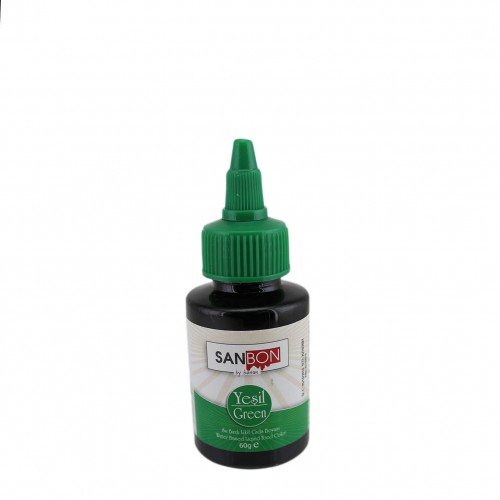 Su Bazlı Likit Sıvı Gıda Boyası  60 GR  Yeşil