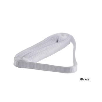 Grogren  Kurdele 1 Cm Yerli - 10 Metre  Beyaz