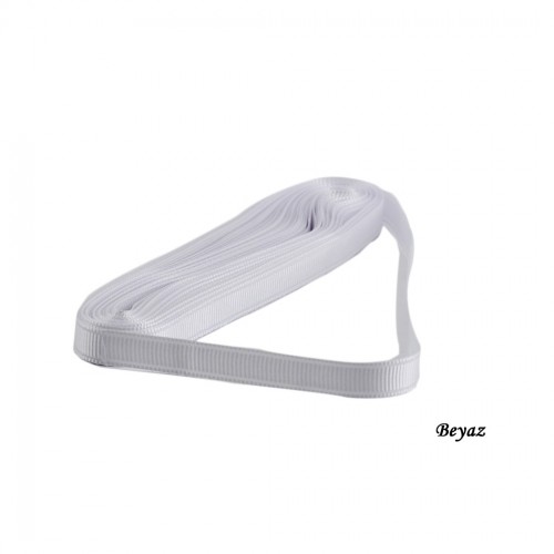 Grogren  Kurdele 1 Cm Yerli - 10 Metre  Beyaz