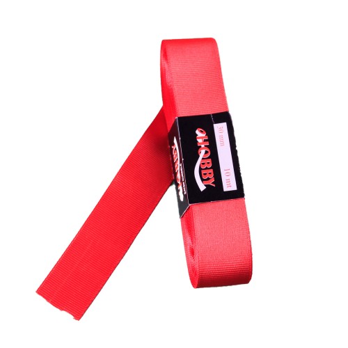 Grogren  Kurdele 4 Cm Yerli - 10 Metre  Kırmızı