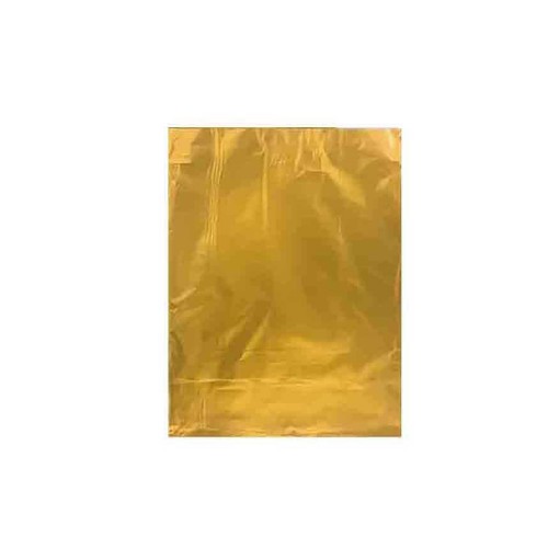 Hediye Paketi İçin Metalize Yapışkanlı Poşet 12X17 CM - 25 Adet  Altın