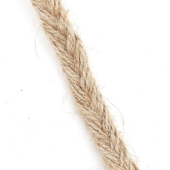 Jüt Halat Kendir Kalın - 1 Cm Kurdele Örme Jüt İp - 25 Metre