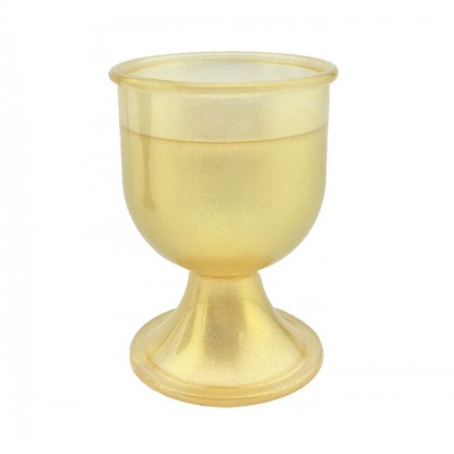 Plastik Kadeh 6x4 CM - 12 Adet  Altın