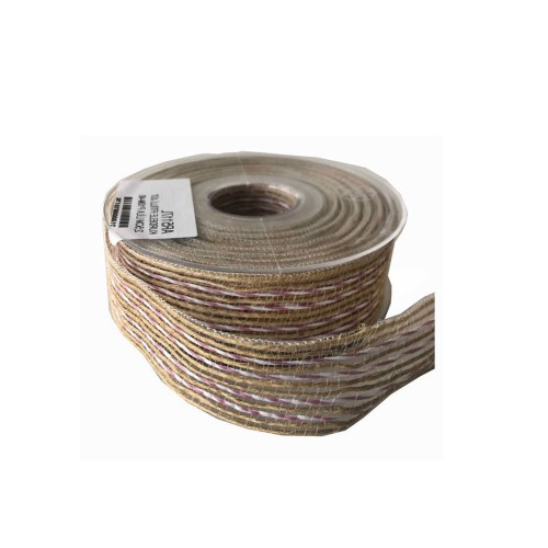 Kanaviçe Kurdele Kenarı Fitilli 2.5 CM  - 10 Metre  Lila