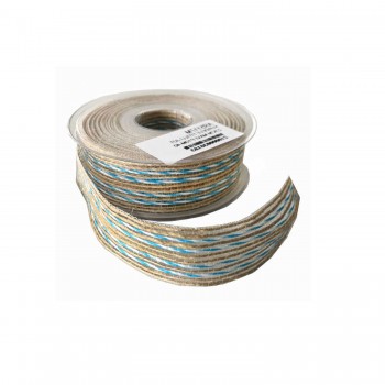 Kanaviçe Kurdele Kenarı Fitilli 2.5 CM  - 10 Metre  Mavi