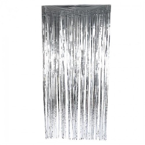 Kapı Perdesi Metalize - Kapı Banner 100X200 CM  Gümüş