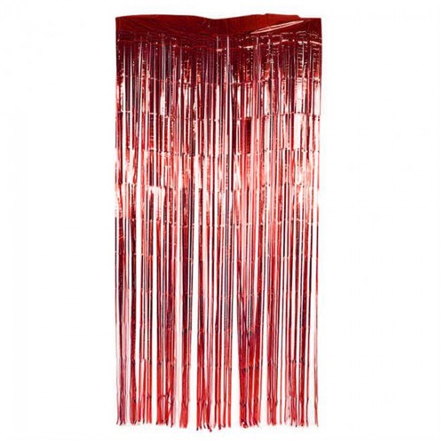 Kapı Perdesi Metalize - Kapı Banner 100X200 CM  Kırmızı