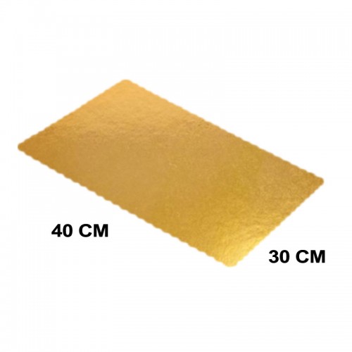 Karton Pasta Altlığı  30X40 CM - 3 Adet  Gold