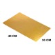 Karton Pasta Altlığı  30X40 CM - 3 Adet  Gold