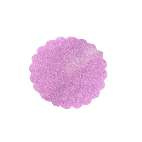 Karlı Organze Hazır Kesilmiş Tül 22 Cm - 100 Adet  Pembe