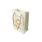 Karton Hediye Çantası Saray Desenli Gold Yaldızlı 12X17 - 25 Adet  Beyaz