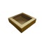 Karton Kutu Pencereli  Havlu Kutusu 25X25X5 - 10 Adet  Kraft