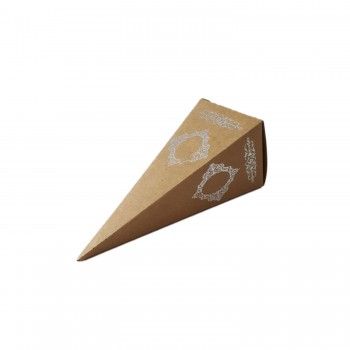 Karton Şeker Külahı Lüx Gümüş Yaldızlı Saray Desenli - 25 Adet Kraft Karton Şeker Külahı Lüx Gümüş Yaldızlı Saray Desenli - 25 Adet Kraft