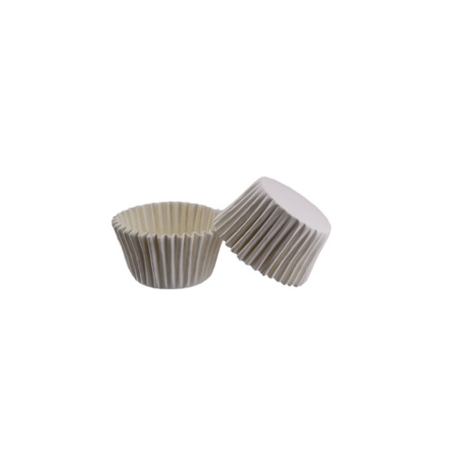Kek Kalıbı Pet Kapsül 52X45 MM Kağıt Cupcake Kalıbı - 100 Adet  Beyaz