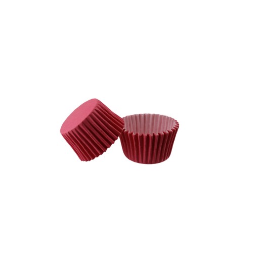 Kek Kalıbı Pet Kapsül 52X45 MM Kağıt Cupcake Kalıbı - 100 Adet  Fuşya