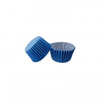 Kek Kalıbı Pet Kapsül 52X45 MM Kağıt Cupcake Kalıbı - 100 Adet  Mavi