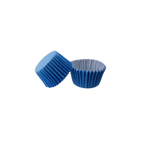 Kek Kalıbı Pet Kapsül 52X45 MM Kağıt Cupcake Kalıbı - 100 Adet  Mavi
