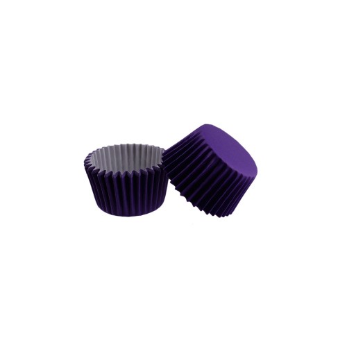 Kek Kalıbı Pet Kapsül 52X45 MM Kağıt Cupcake Kalıbı - 100 Adet  Mor