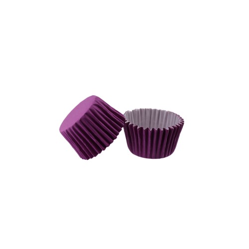 Kek Kalıbı Pet Kapsül 52X45 MM Kağıt Cupcake Kalıbı - 100 Adet  Lila