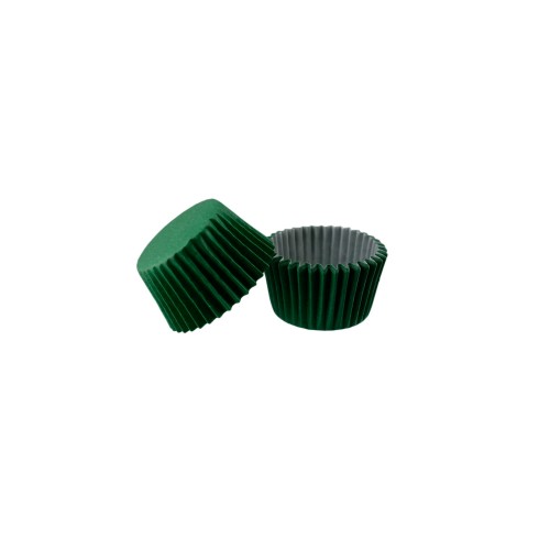 Kek Kalıbı Pet Kapsül 52X45 MM Kağıt Cupcake Kalıbı - 100 Adet  Yeşil