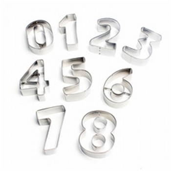 Kek Kurabiye Kalıbı 0 Dan 8 Kadar 9 Parça 5.5 CM B037 Kek Kurabiye Kalıbı 0 Dan 8 Kadar 9 Parça 5.5 CM B037