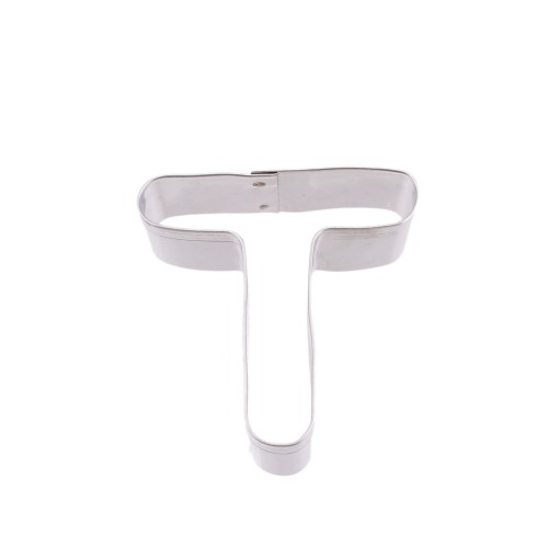 Kek Kurabiye Ve Pasta Kalıbı Metal T Harfİ Büyük Boy Alfabe 8.5 CM