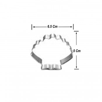 Kek Kurabiye Ve Pasta Kalıbı Metal Şekilli  Deniz Kabuğu 6.5X5 CM