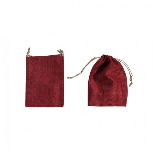 Kına Çerez Kesesi Naturel 9X12 Cm - 20 Adet  Kırmızı