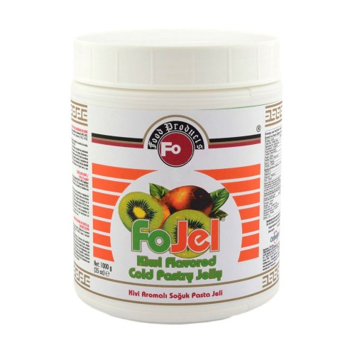 Kivi Aromalı Bitkisel Dekoratif Soğuk Pasta Jeli 1 KG