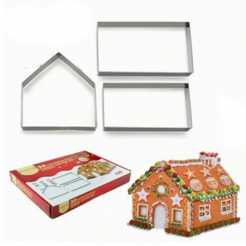 Kurabiye Adam Evi Yapım Seti Kurabiye Kalıbı Seti - 3 Parça