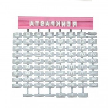 Kurabiye ve Şeker Hamuru Yazı Kaşesi Orta Boy Alfabe