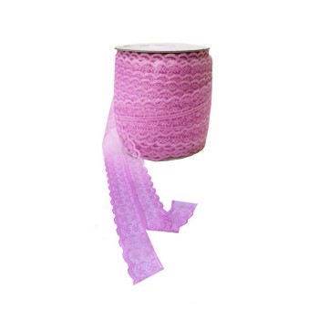 Kurdela Dantelli Çift 2 Katlı 5 Cm - 10 Metre Pembe Kurdela Dantelli Çift 2 Katlı 5 Cm - 10 Metre Pembe