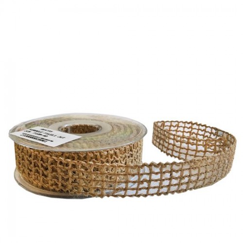 Kurdele Kanaviçe File Modeli Naturel 2 Cm - 10 Metre