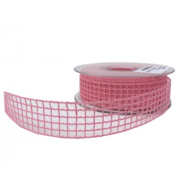 Kurdele Kanaviçe File Modeli 2 CM - 20 Metre Pembe Kurdele Kanaviçe File Modeli 2 CM - 20 Metre Pembe