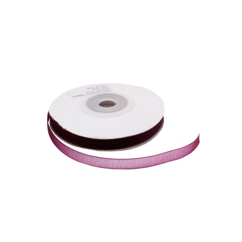 Organze Kurdele 6 MM - 22 Metre  Bordo
