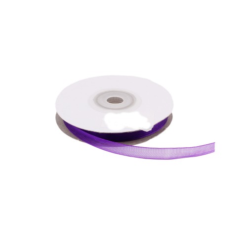 Organze Kurdele 6 MM - 22 Metre  Mor