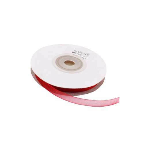 Organze Kurdele 6 MM - 22 Metre  Kırmızı
