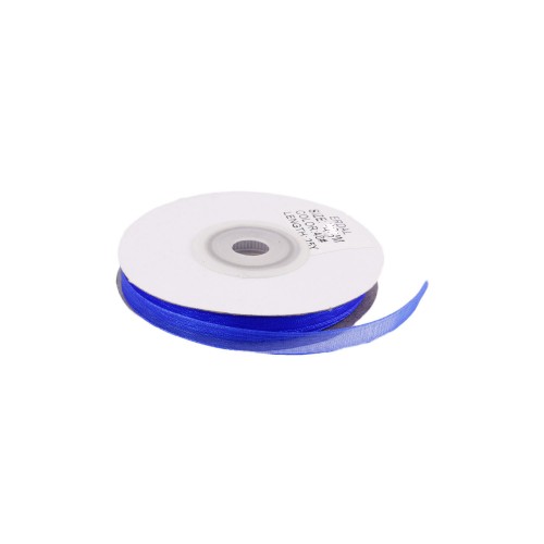 Organze Kurdele 6 MM - 22 Metre  Saks Mavi
