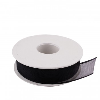 Şifon Kurdele 2.5 Cm - 20 Metre Siyah Şifon Kurdele 2.5 Cm - 20 Metre Siyah