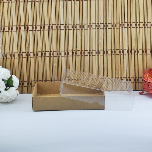 Asetat Kapaklı Karton Kutu 15X12X3 - 50 Adet  Kraft