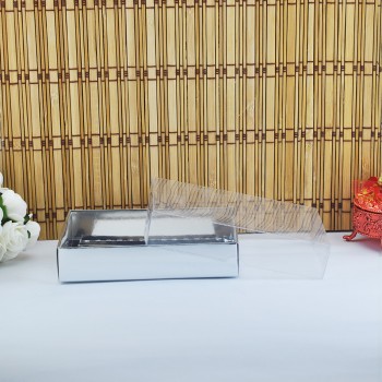 Asetat Kapaklı Karton Kutu 15X12X3 - 50 Adet Gümüş Asetat Kapaklı Karton Kutu 15X12X3 - 50 Adet Gümüş