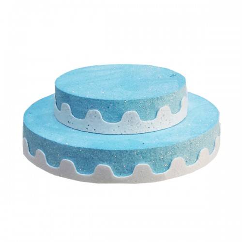 Strafor Pasta 2 Katlı - Strafor Stand 2 Katlı  Mavi